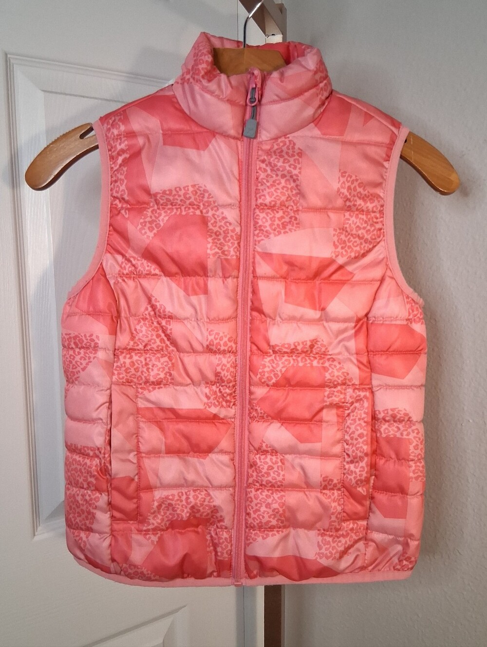 Xersion Girls Pink Puffer Vest Size 8